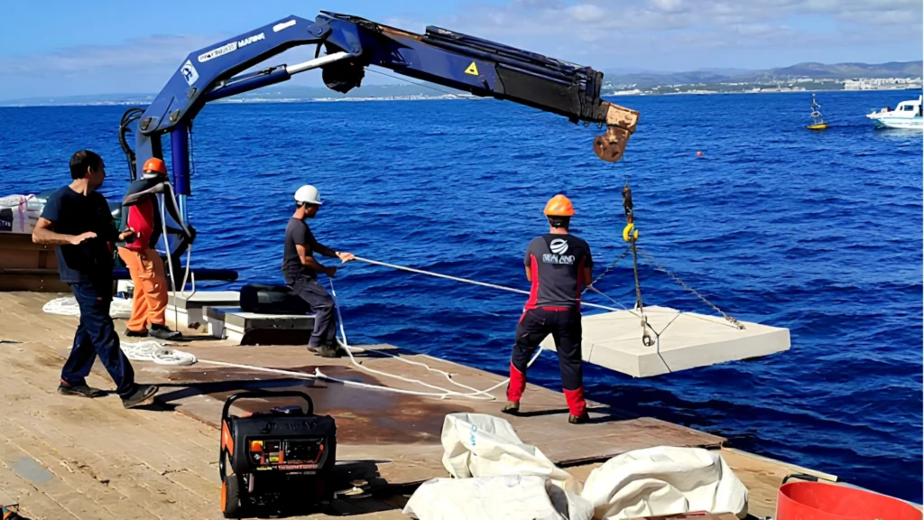 Maritime operators for seagrass restoration